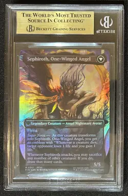 BGS Pristine 10 Sephiroth, Fabled SOLDIER 317 Foil MTG Final Fantasy Alt Art - Image 2