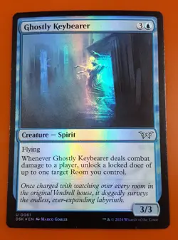 1x Ghostly Keybearer | FOIL | Duskmourn: House of Horror | MTG Magic Cards - Image 1