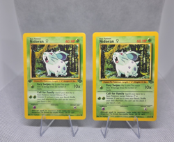 2x Pokemon Jungle (1x Nidoran & 1x Nidoran 1st Edition) Non- Holo LP - Image 1