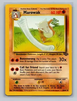2x Pokemon Jungle 39/64 Marowak Card LP - Image 4