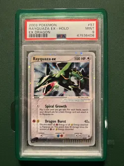 Pokemon Rayquaza Ex Psa 9 Mint Holo 2003 Dragon#97/97 Ultra Rare - Image 5