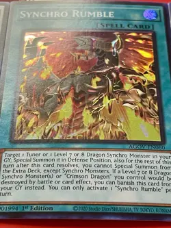 Crimson Dragon + Synchro Rumble + Ancient Fairy Life Dragon | YuGiOh! - Image 4