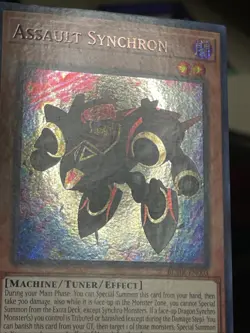 (2) Two Assault Synchron BLMR-EN003 Yugioh Secret Rare Excellent Condition - Image 3