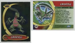 Grovyle Foil Topps Pokemon Advanced Challenge #34 2004 06st - Image 3