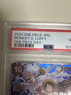 PSA10 Monkey D. Luffy ST10-006 SR Promo One Piece Card Day 2024 Japanese - Image 2