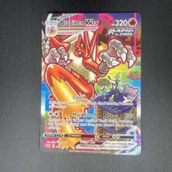 Blaziken VMAX Alternate Art Card 201/198 Chilling Reign Pokemon Card NM - Image 2