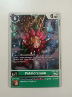 Petaldramon BT18-050 C Digimon CCG TCG Card - Image 1