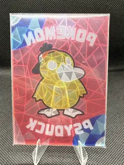 Pokemon Chinese Elf Eif Origin Collection Psyduck Stained Glass Card Case Hit - Image 2