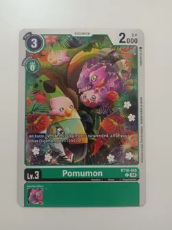 Pomumon BT18-045 C Digimon CCG TCG Card - Image 1