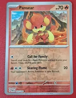Pansear - Reverse Holo #020/182 Paradox Rift - Scarlet & Violet 2023 Pokemon - Image 1