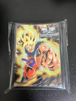 Dragon Ball Card Game Goku Promo Sleeve DBWF Area Qualifier Best 16 - Image 1