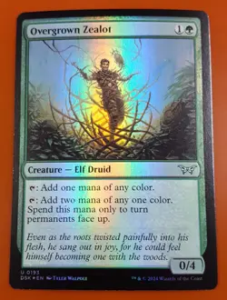 1x Overgrown Zealot | FOIL | Duskmourn: House of Horror | MTG Magic Cards - Image 1