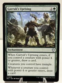 Garruk's Uprising 219 U Commander: Bloomburrow NM MTG - Image 1