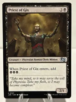 Priest of Gix 121 U Foundations Jumpstart NM MTG - Image 1