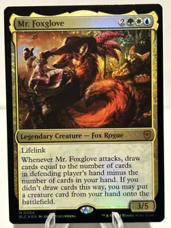 Mr. Foxglove 6 M Commander: Bloomburrow FOIL NM MTG - Image 1