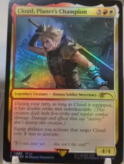 MTG Final Fantasy Costco Promo Cards Foil Cloud & Sephiroth Magic The Gathering - Image 4