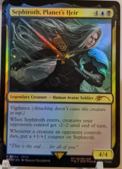 MTG Final Fantasy Costco Promo Cards Foil Cloud & Sephiroth Magic The Gathering - Image 5