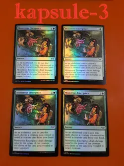 4x Monstrous Emergence | FOIL | Duskmourn: House of Horror | MTG Magic Cards - Image 1