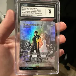 FOIL Blessing of the Oracle Akroma's Will Showcase Final Fantasy MTG CGC 9 Mint - Image 1
