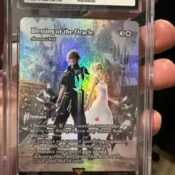 FOIL Blessing of the Oracle Akroma's Will Showcase Final Fantasy MTG CGC 9 Mint - Image 3