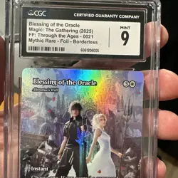 FOIL Blessing of the Oracle Akroma's Will Showcase Final Fantasy MTG CGC 9 Mint - Image 4
