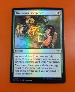 1x Monstrous Emergence | FOIL | Duskmourn: House of Horror | MTG Magic Cards - Image 3