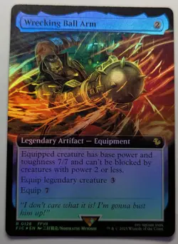 WRECKING BALL ARM Extended Art Foil - Final Fantasy - MTG Magic: the Gathering - Image 1