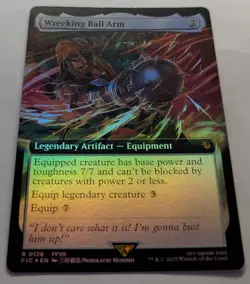 WRECKING BALL ARM Extended Art Foil - Final Fantasy - MTG Magic: the Gathering - Image 2