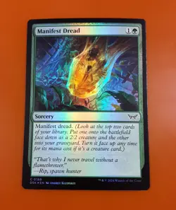 1x Manifest Dread | FOIL | Duskmourn: House of Horror | MTG Magic Cards - Image 3