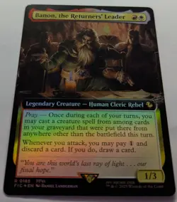BANON, THE RETURNERS' LEADER Extended Art Foil - Final Fantasy - MTG Magic - Image 2