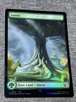 Forest 0307 MTG FINAL FANTASY Land NM Foil - Image 1