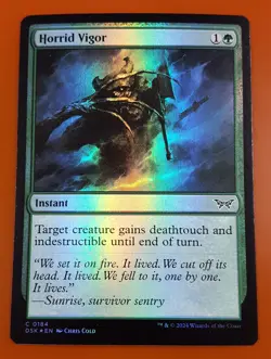 1x Horrid Vigor | FOIL | Duskmourn: House of Horror | MTG Magic Cards - Image 1