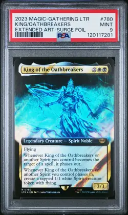 2023 MTG TALES OF MIDDLE-EARTH #780 KING OF THE OATHBREAKERS PSA 9 - Image 1