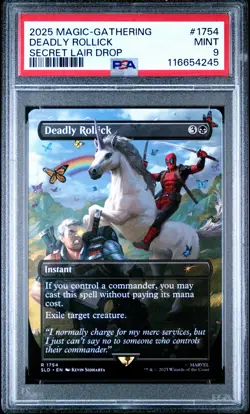 2025 MTG SECRET LAIR DROP #1754 DEADLY ROLLICK PSA 9 - Image 1