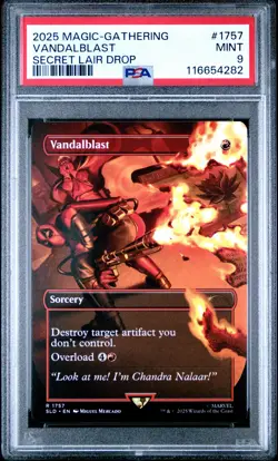 2025 MTG SECRET LAIR DROP #1757 VANDALBLAST PSA 9 - Image 1
