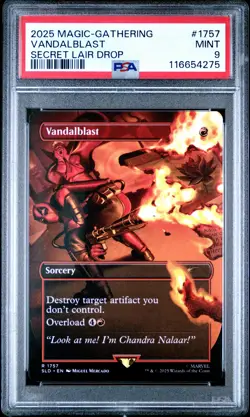 2025 MTG SECRET LAIR DROP #1757 VANDALBLAST PSA 9 - Image 1