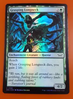 1x Grasping Longneck | FOIL | Duskmourn: House of Horror | MTG Magic Cards - Image 1