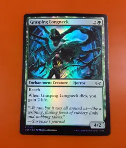 1x Grasping Longneck | FOIL | Duskmourn: House of Horror | MTG Magic Cards - Image 3