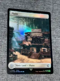 Magic The Gathering Trading Card Game MTG TCG Final Fantasy Plains 0295 Foil NM - Image 1