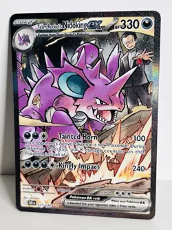 Pokemon TCG Scarlet & Violet Destined Rivals - Team Rocket's Nidoking EX 233/182 - Image 2