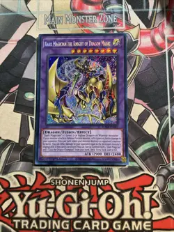 Dark Magician The Knight Of Dragon Magic Secret Rare BLMR-EN048 Yugioh - Image 1