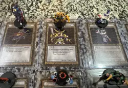 Yugioh Dungeon Dice Monsters DDM Lot Gaia, Orgoth, Mighty Mage, Figures Cards - Image 2