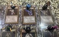 Yugioh Dungeon Dice Monsters DDM Lot Gaia, Orgoth, Mighty Mage, Figures Cards - Image 3