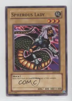 Spherous Lady Unlimited YuGiOh Labyrinth of Nightmare #LON-059 2003 - Image 1