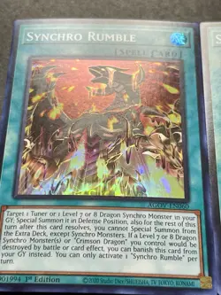 3x Synchro Rumble | AGOV-EN060 | Super Rares | LP | 1st Edition | YuGiOh! - Image 2