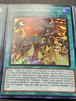 3x Synchro Rumble | AGOV-EN060 | Super Rares | LP | 1st Edition | YuGiOh! - Image 4