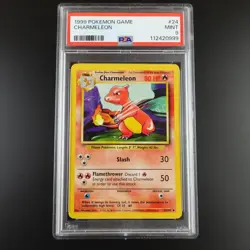 PSA 9 Charmeleon 24/102 Pokemon Base Set 1999 Non Holo Card - Image 1