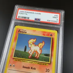 PSA 9 Ponyta 60/102 Base Set 1999 Non Holo Graded Pokemon Card - Image 2