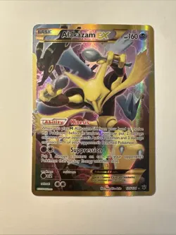 Alakazam EX 125/124 Fates Collide Secret Rare Pokemon Card - Image 2