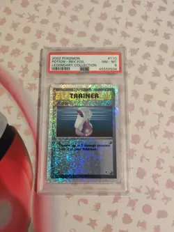 Pokemon Legendary Collection Reverse Holo Potion #110 PSA 8 - Image 3